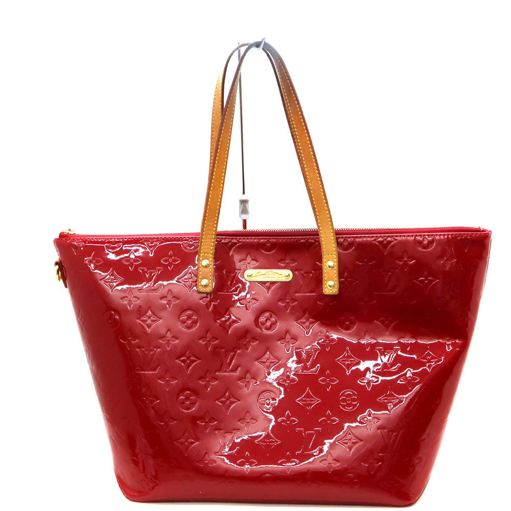 Louis Vuitton Bellevue Handbag Monogram Vernis Red